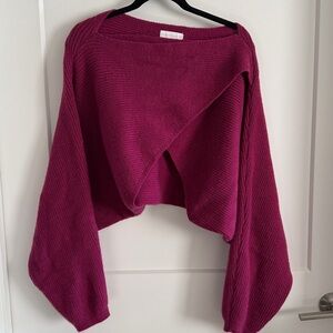 House of Harlow 1960 Rich Burgundy sweater